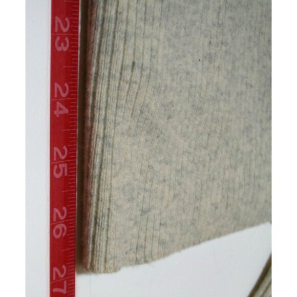 Vince 100% Cashmere Open Front Cardigan Sweater Womens M Cream/Gray Quiet Luxury - Picture 6 of 7